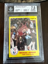 Michael Jordan 1986 Star Court Kings Rookie Card #18 BGS 7.5. rookie card picture