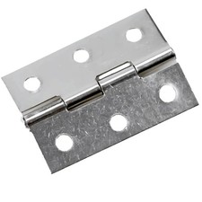 10Pcs Stainless Steel Flat Hinges for Cabinets, Doors, and Windows