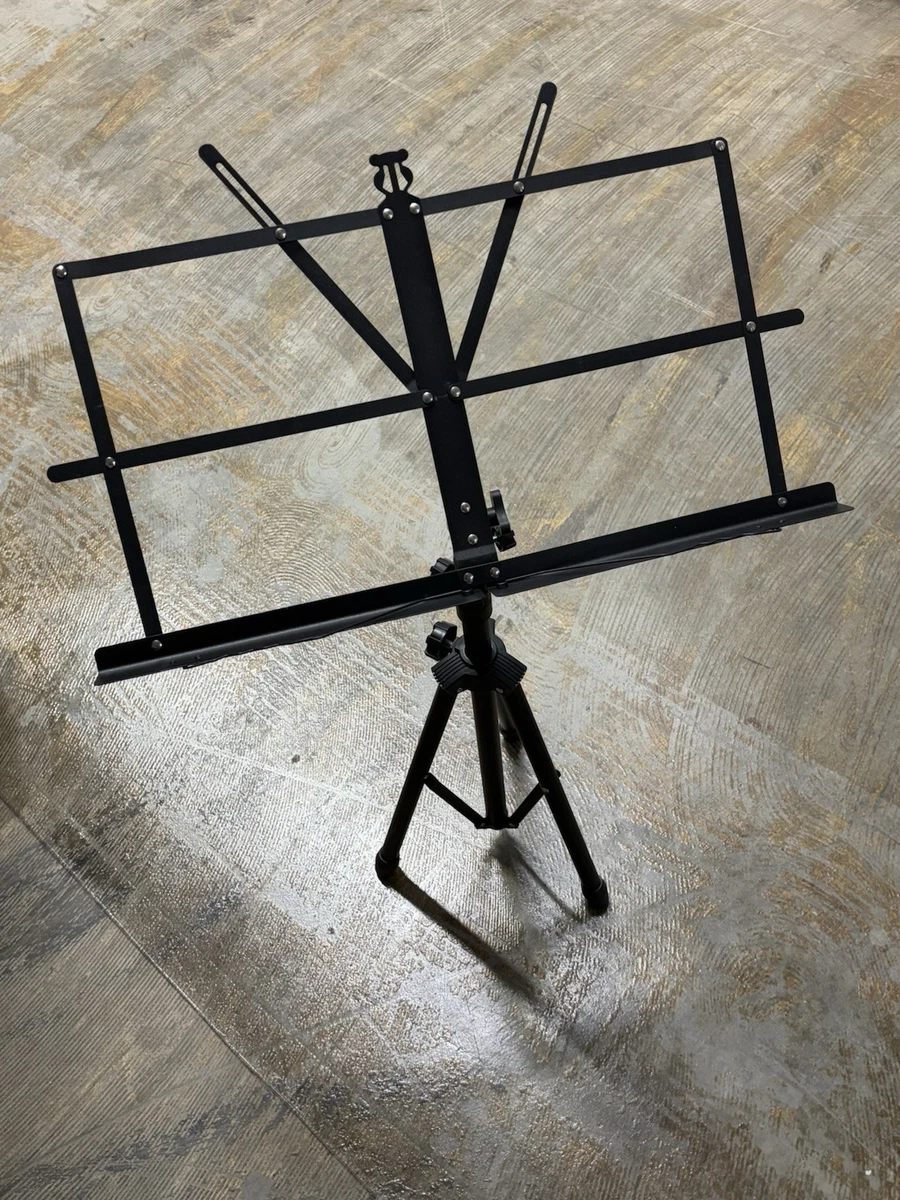 Atril para partituras Music Stand de metal negro foto 2