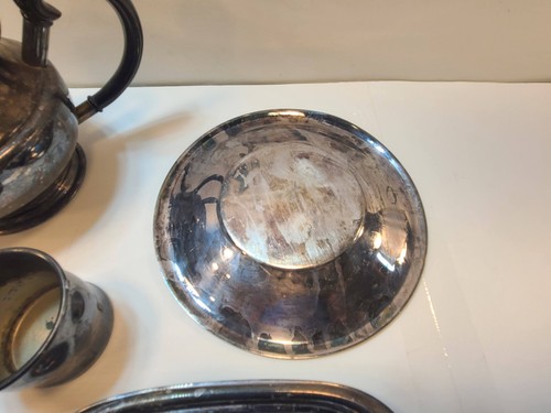 Mixed Lot of Vintage Silver-Plated Tea Service – Unique Collectible Pieces - Picture 10 of 20