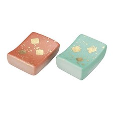 Paar Hashioki Kutani Yaki Ware Japanisch St&auml;bchen St&uuml;tze Kinpaku Blattgold Japan