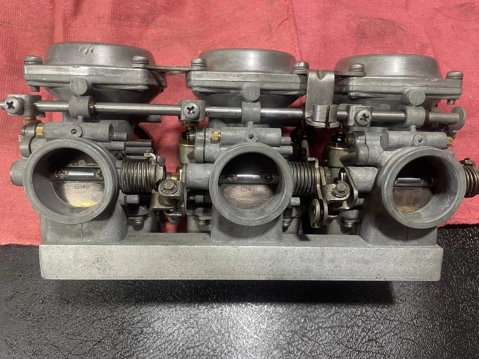1978-1979 Yamaha XS750 XS 750 Triple Carb Carburetor OEM Sonic Cleaned - Image 2 of 4