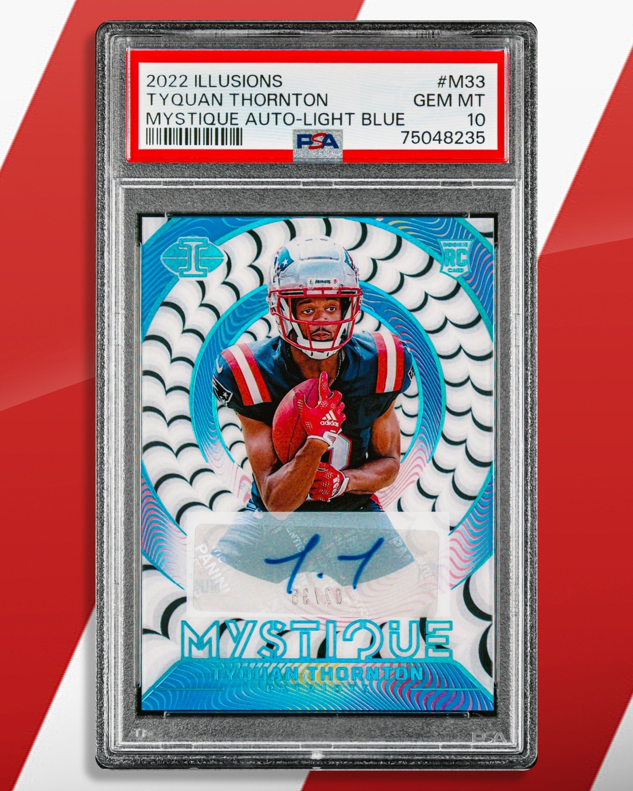 Tyquan Thornton Panini Illusions Mystique Autographs #M33 Light Blue