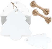 GeschenkanhäNger Weihnachten, AnhäNger Weihnachtsbaum Kraftpapier Etiketten, 100
