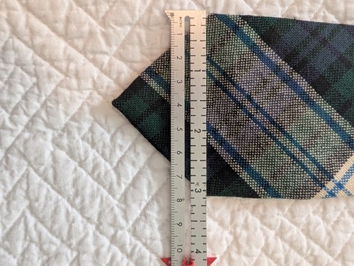 Vtg 100% wool Black Watch Tartan Plaid Neck Tie Hand Made Scotland - Bild 4 von 8
