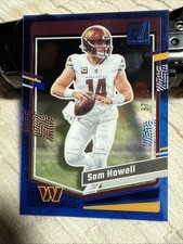 2023 Clearly Donruss Sam Howell Blue /99 Commanders