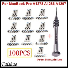 Faishao 100pcs / 10sets Bottom Case Cover Screws For Apple MacBook Pro 13" 15" 1