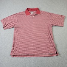 Callaway Golf Sport Polo Mens 2XL XXL Red Striped Shirt
