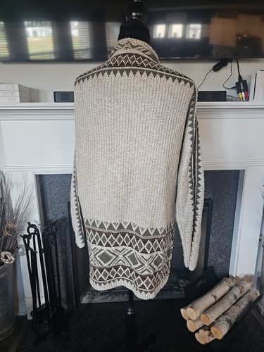 Maglione donna marca Lucky cardigan grande aperto davanti tasche azteche - Foto 2 di 8