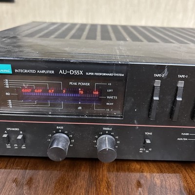 Sansui AU-D55X Integrated Amplifier Vintage Powers On Display