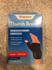 WALGREENS‼️THUMB BRACE‼️ADJUSTABLE - ONE SIZE FITS MOST - FITS LEFT OR RIGHT