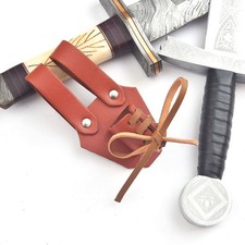 Genuine Leather Dagger Holster Medieval Adjustable Sword Frog Multiple Tool Hold