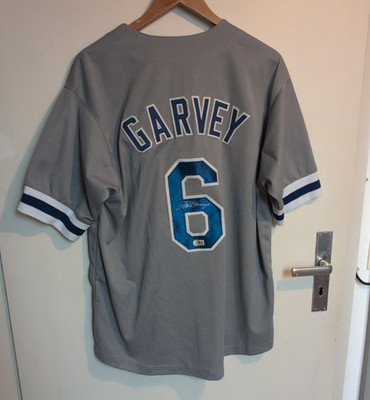 Steve Garvey signed Autogramm Los Angeles Dodgers Trikot Beckett COA