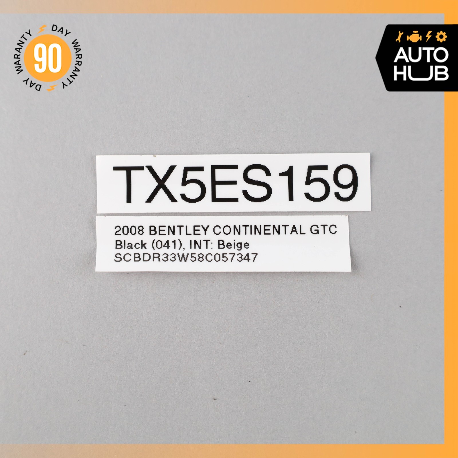 08-18 Bentley Continental GTC GT Steering Wheel Driver Airbag Wiring Harness 19k