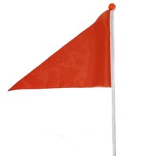 Orange Safety Flag for Bike Cycle -1 Meter Pole for Enhanced Road Visibility