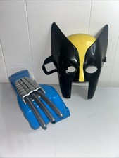 1994 Toy Biz X-Men Wolverine Kidsize Mask Action Claw Glove Complete Set