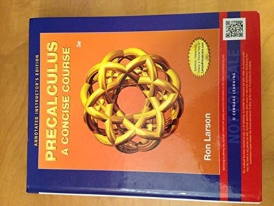 PRECALCULUS A CONCISE COURSE INSTRUCTORS ANNOTATED EDITION By Larson