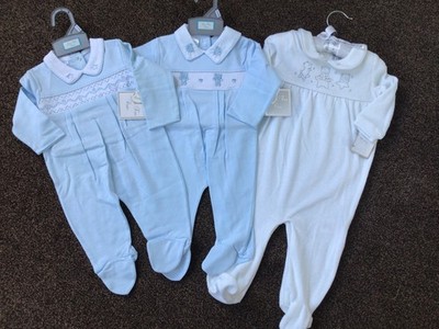 Bundle of baby boys clothes smocked set outfit x 3 size 6-9 months BNWT