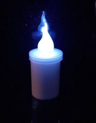 LED Elektro Grablicht Kerze Weiß 60 Tage Grablampe Grabschmuck + Batterien NEU!