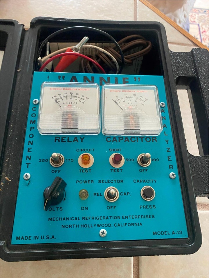 Vtg Annie A13 Hermetic Unit Component Analyzer hvac tools condenser