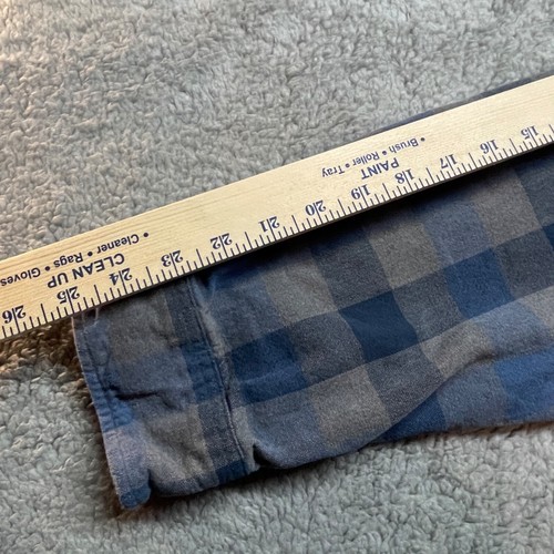 LL Bean Men's XL Vintage 90s Flannel Plaid Cotton Blue Grunge Shacket by L.L. Bean, Size XL, $19.96 - Photo 8