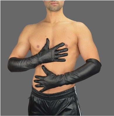 AWANSTAR Männer Lange Handschuhe,feine qualität Anilinleder,echt lederhandschuhe
