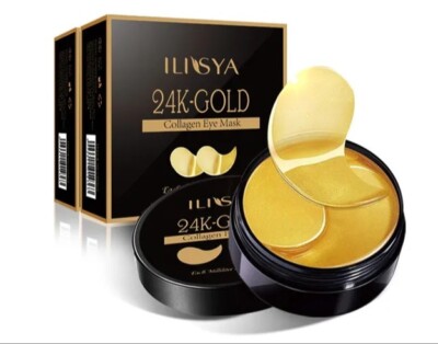 Ilisya Gold Collagen Eye Mask Seaweed Green Algae Eye Patches for Dark Circle...