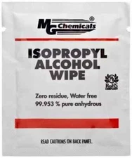 MG Chemicals - 824-WX50 99.9% Isopropyl Alcohol Handy Wipe, 6"  x 5" Bag of 50