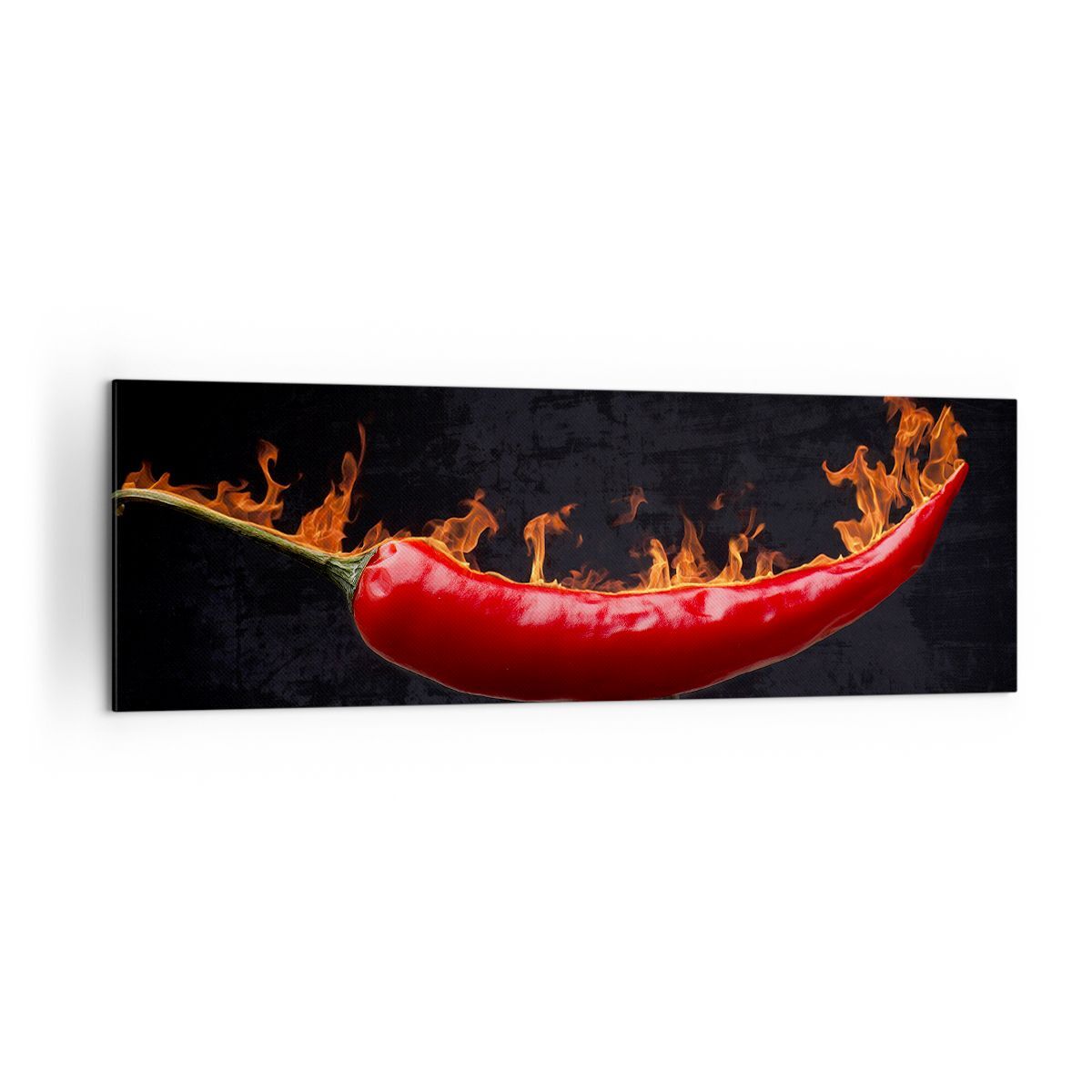 Quadro su Tela 160x50cm Chilli Paprika biologica l'agricoltura Stampe Murale