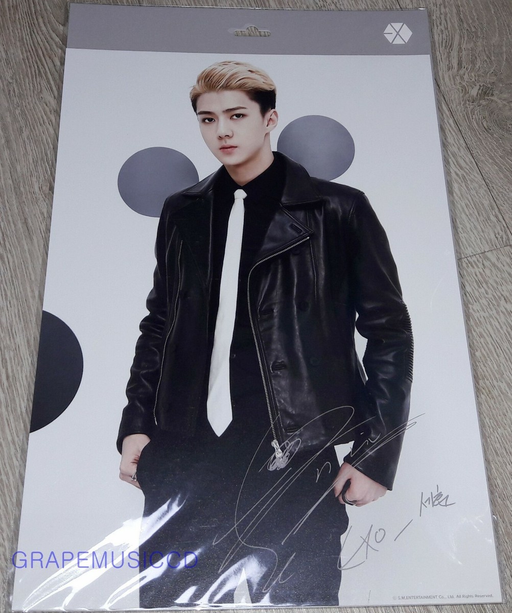 EXO SMTOWN COEX Artium SUM OFFICIAL GOODS SEHUN AUTOGRAPH PHOTO