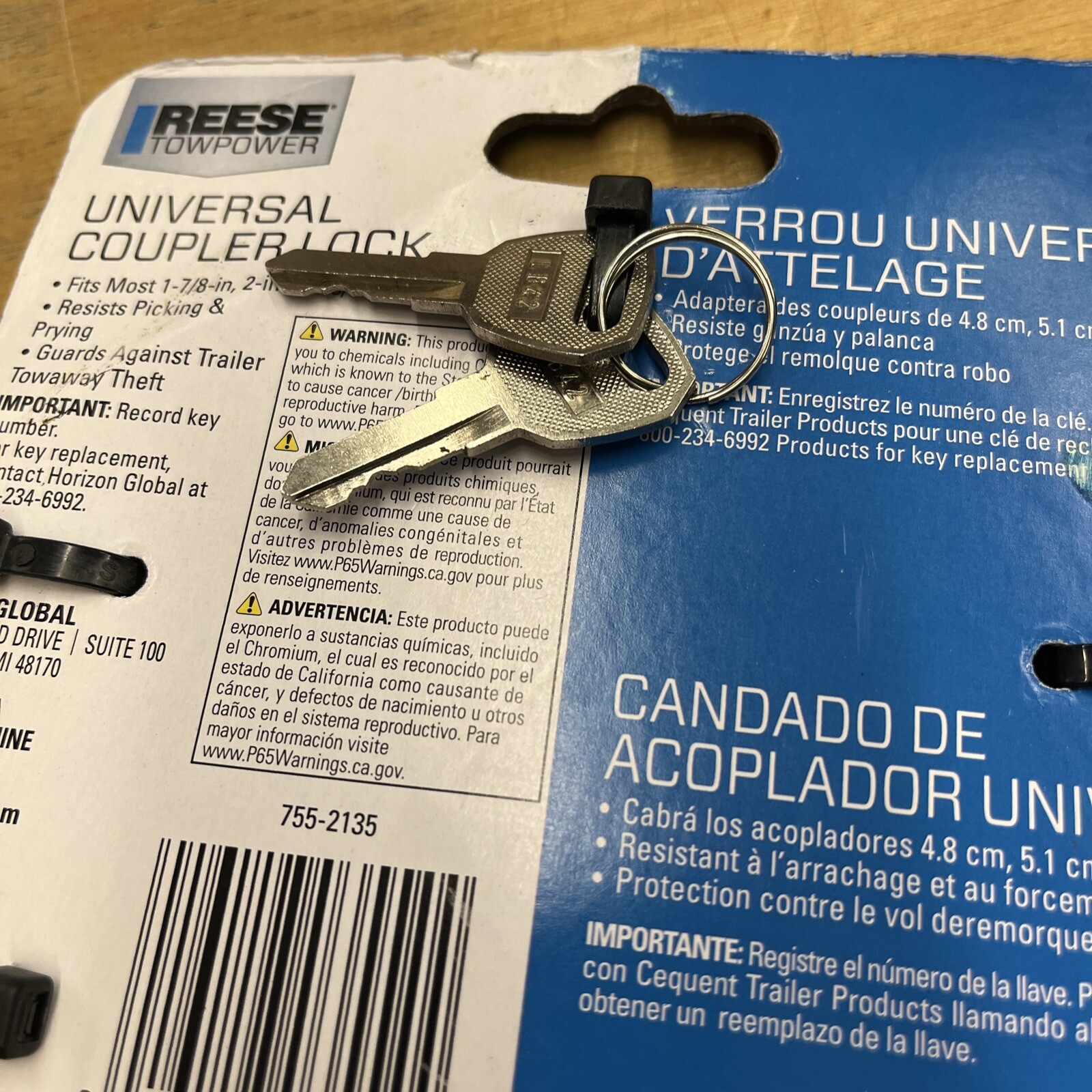 REESE Towpower 72783 Coupler Lock, Adjustable Storage Security, HeavyDuty Steel eBay