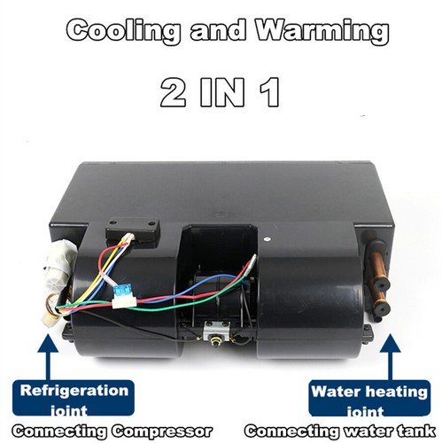 12V 3 Vents Air Conditioner Cooler & Heater Dash Evaporator for Truck Hot Rod US - Picture 7 of 11