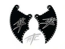 HAYABUSA BLACK CONTRAST CUT FRONT BRAKE CALIPER COVERS 2007 SUZUKI HAYABUSA