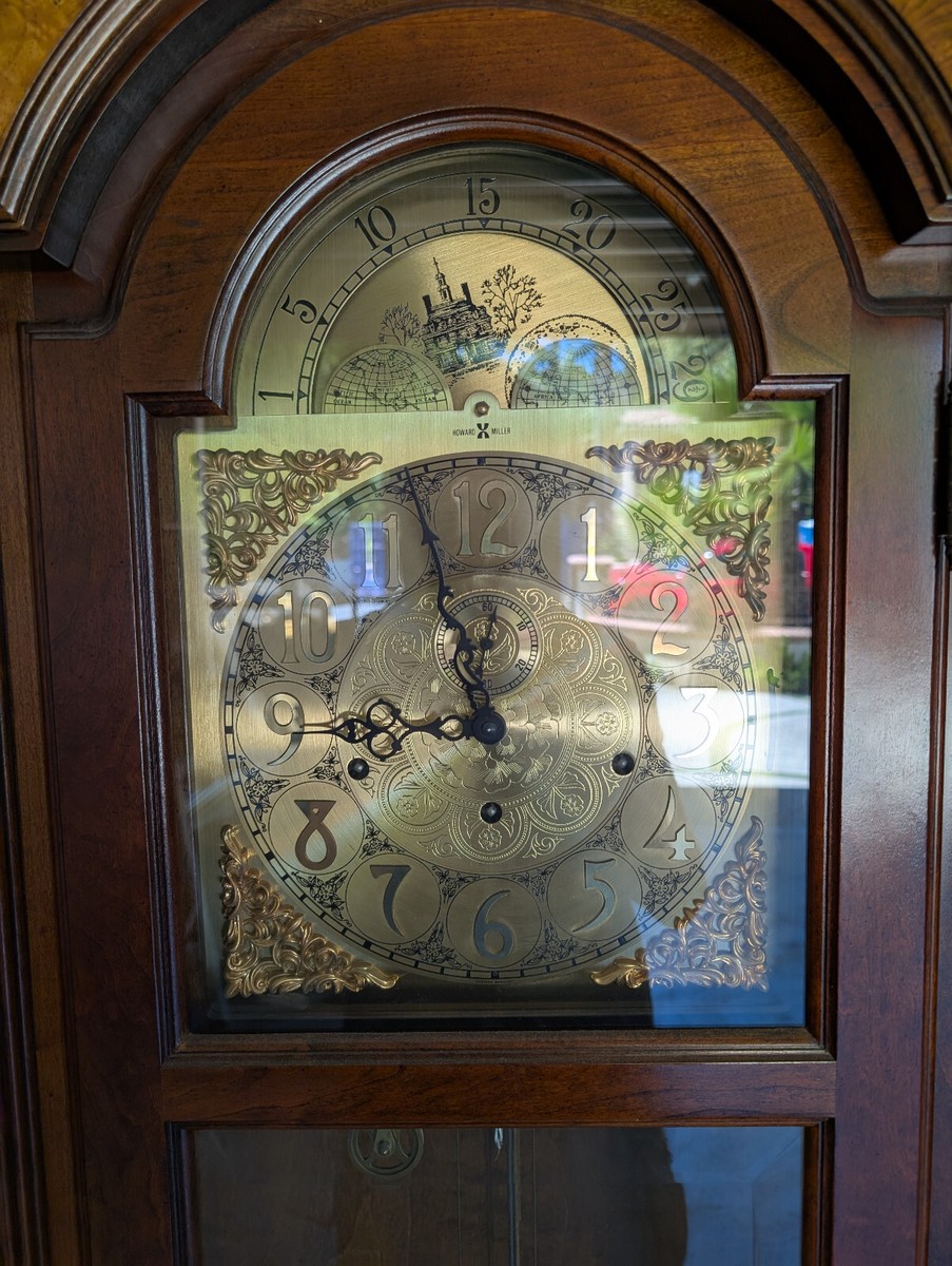 Howard Miller Grandfather Clock Triple chime model 610-199 | eBay