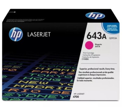 ORIGINAL HP 643A Toner Q5953A magenta  HP Color LaserJet 4700 Serie NEU