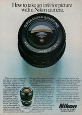 Nikon - Nikkor Lenses - Original Magazine Ad - 1982
