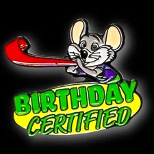 🌟Chuck E Cheese Birthday Certified Exclusive Employee Pin🌟