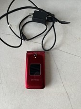 VINTAGE JITTERBUG ALCATEL FLIP PHONE w/ AC ADAPTER 31a 