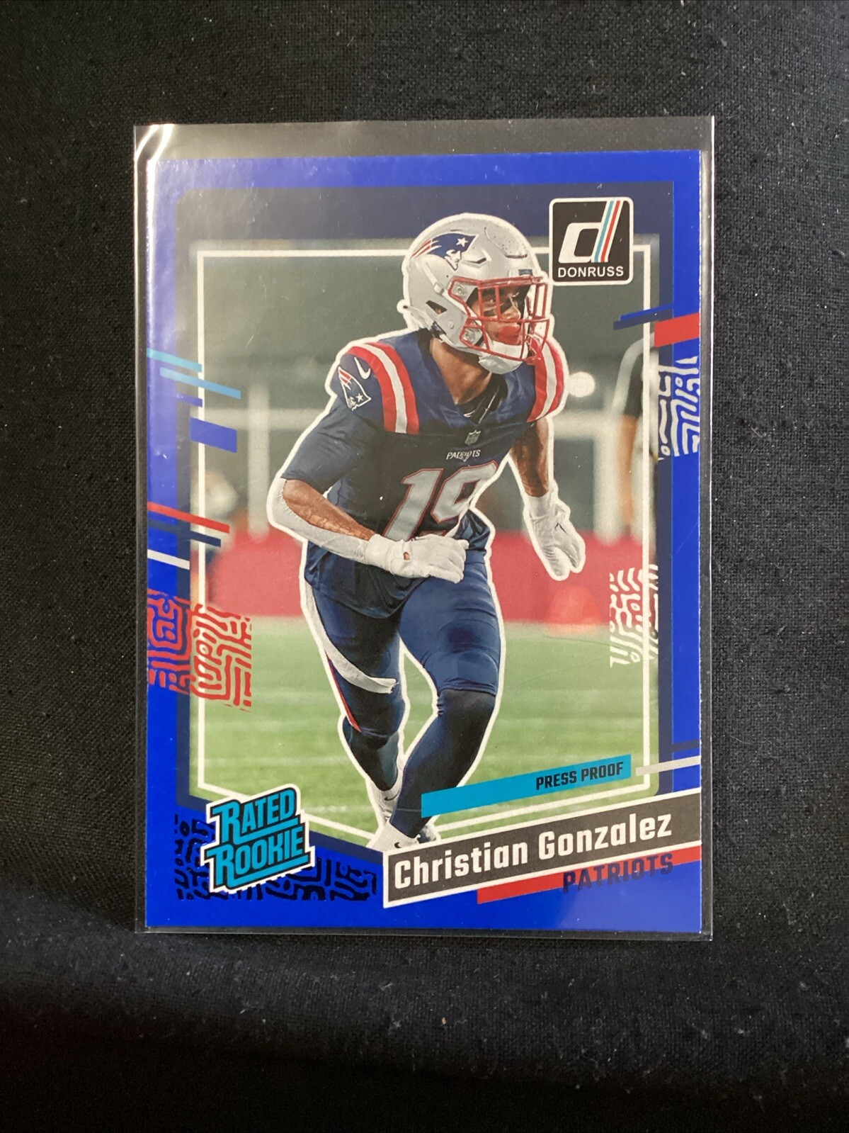 2023 Donruss Christian Gonzalez #369 Rated Rookie Blue Press Proof. A28