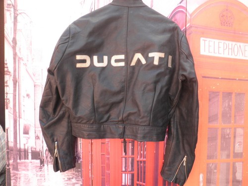 DUCATI CHUPA CUERO VINTAGE CHAQUETA PIEL MOTORISTA BIKER HARRO CAZADORA T.  S/M | eBay