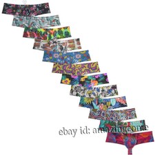 Mens Swimwear Skimpy Briefs Bikini Brazilian Cut Surf Board Cheeky Swim Trunks