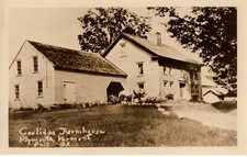 Calvin Coolidge Farmhouse, Plymouth, VT Photo Postcard