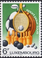 Luxembourg 1980 Basketball,Football,Tennis,Golf,Bowls,Sports,Games,MNH