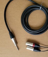 3'FT to 25'FT Mogami 2930 MICROPHONE Mic Cable Neutrik L 1/4 TRS to 2-XLR-M L-R