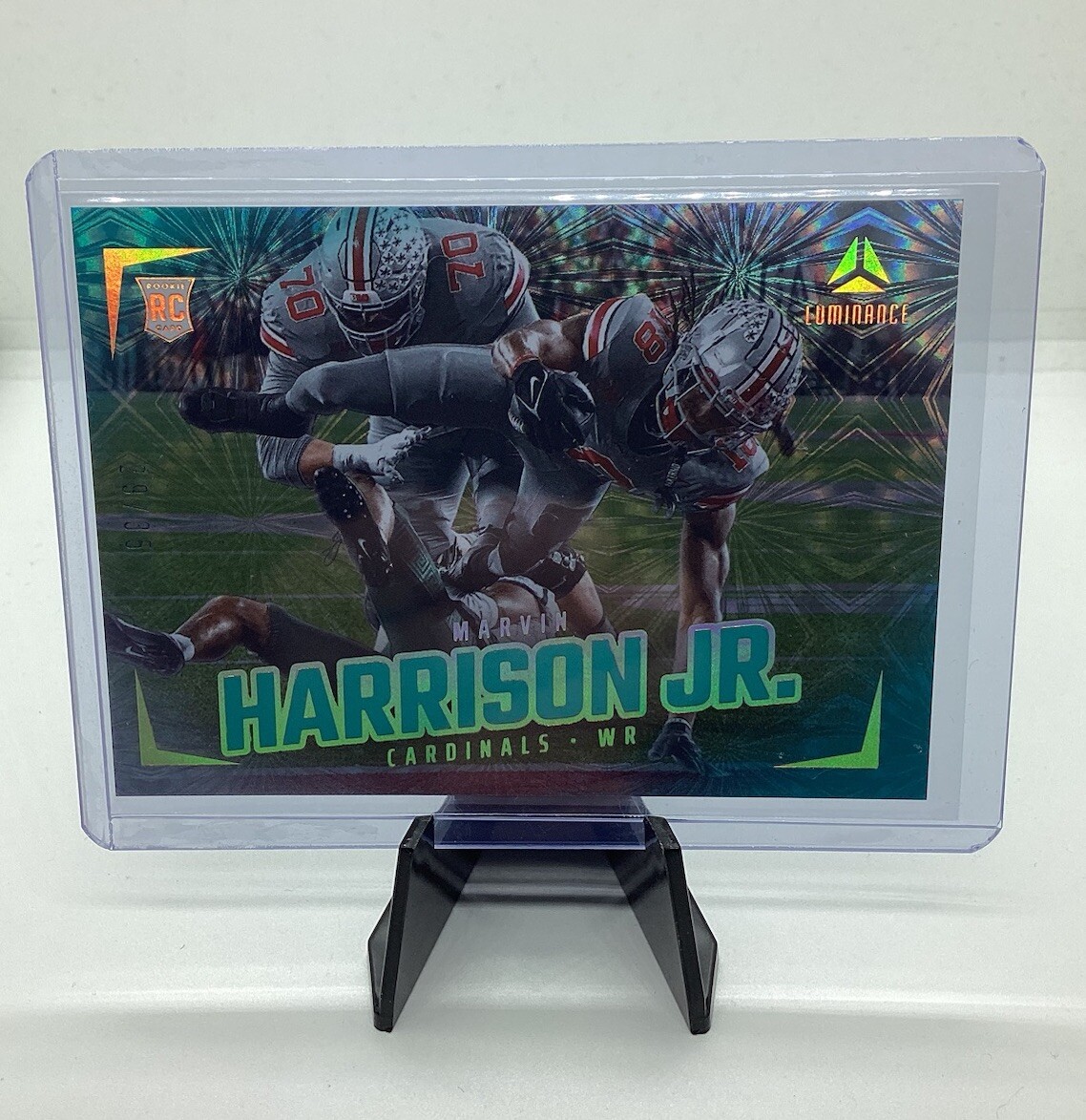 2024 Luminance Marvin Harrison Jr. Rookie Teal SP /35 #180 Arizona Cardinals