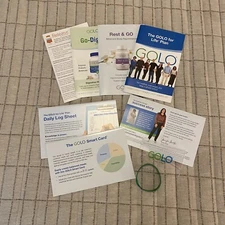 GOLO For Life Plan Booklet Diet Plan Card & Weight Loss Guide Pouch Bracelet