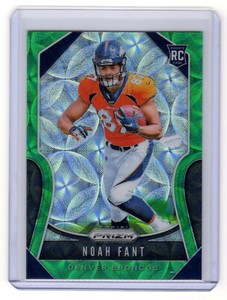 #/75  Noah Fant SP RC  ▪  2019 Prizm  GREEN SCOPE Prizm #365  Rookie  Seahawks