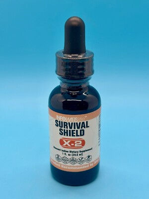 Infowars Life Survival Shield X-2 Nascent Iodine 1 fl oz. Bottle New and Sealed