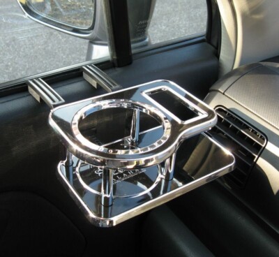 Carmate NZ629 Drink Holder Table Black Plastic JDM VIP Style Brand F/S FedEx/DHL