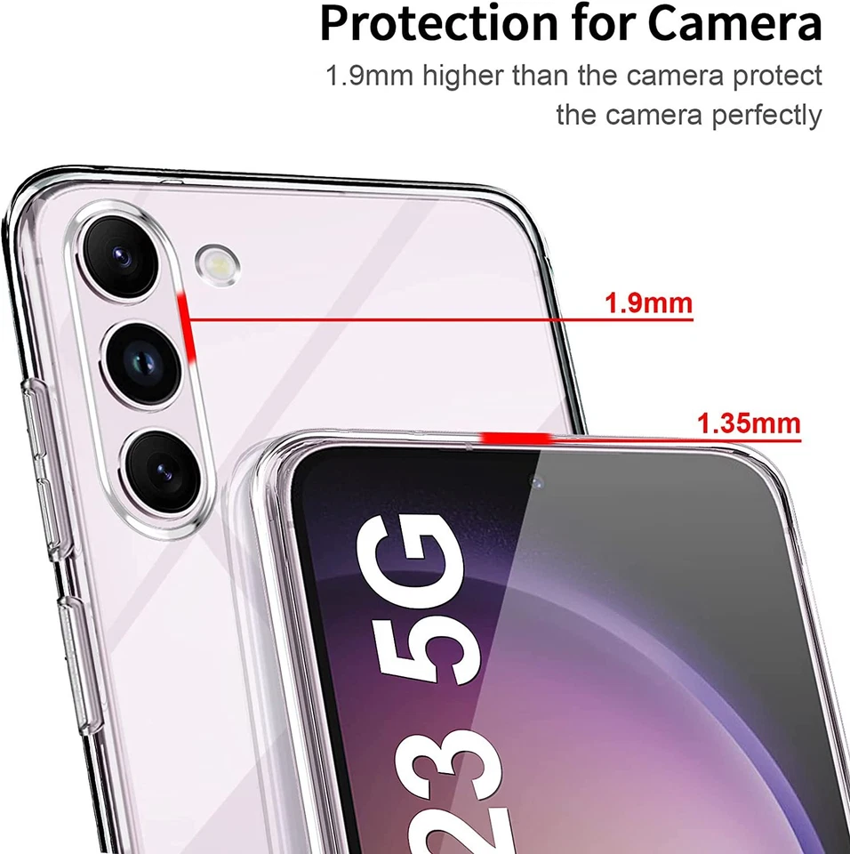 Cover per Samsung Galaxy S23 / + Plus / Ultra in Silicone Custodia Protezione - Immagine 4 di 4